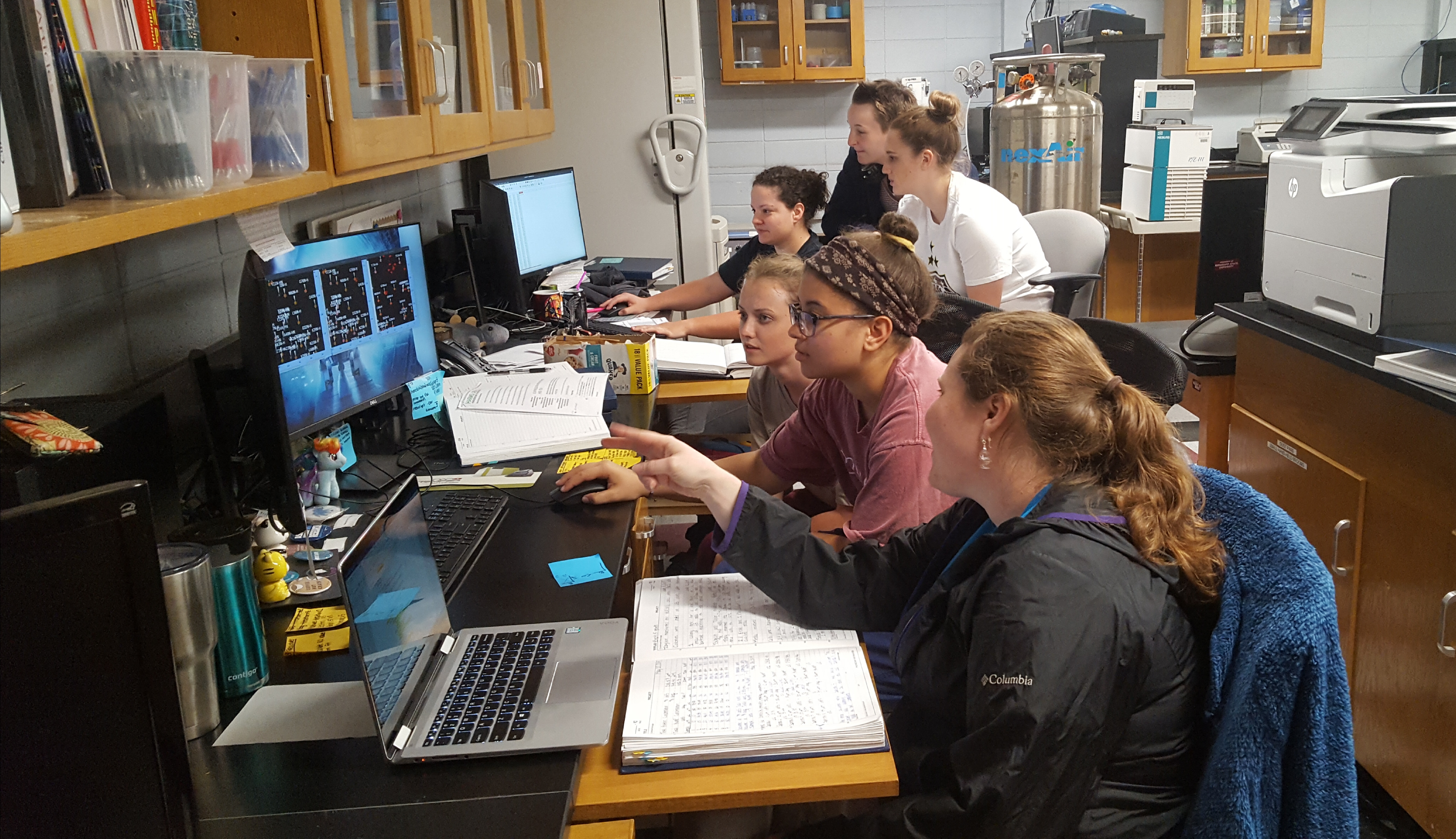 Students working at their PCs